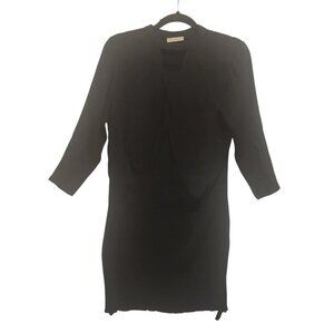 Ulla Johnson Women Kassandra Black Perfect Mini Work Dress Tassel Fringe Size 2